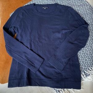 J. Crew Navy Crewneck Sweater Size Small